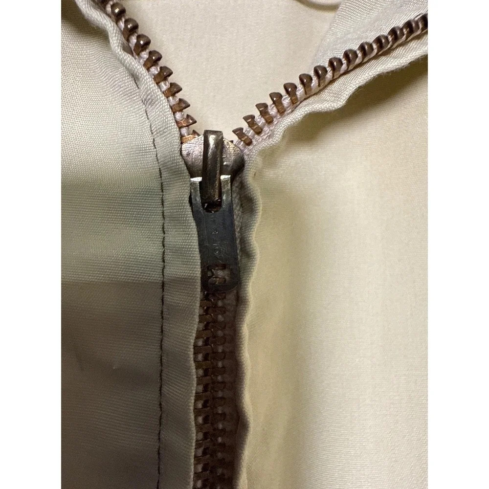 Vintage London Fog Jacket Beige Zip-Front | 70s 80s‎ Classic Lined Size 40 Reg